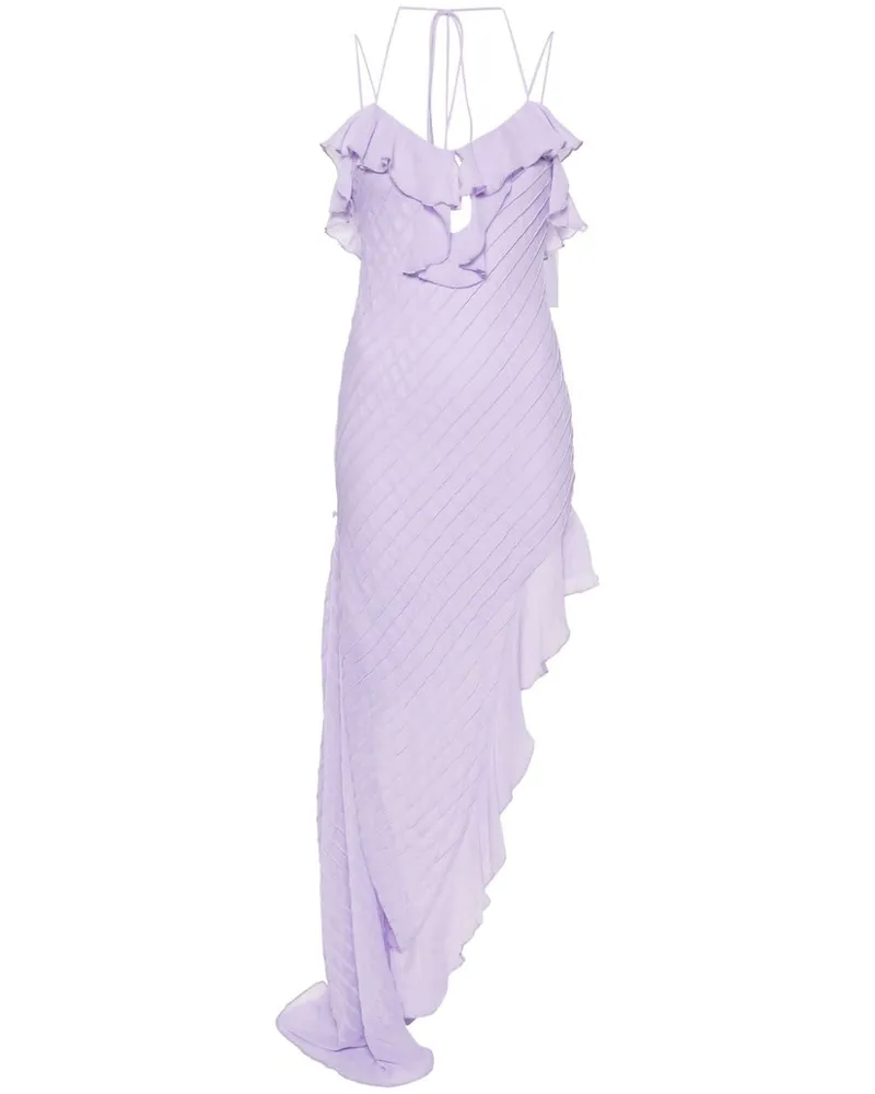 De La Vali Magdalena Abendkleid mit Rüschen - Violett Violett
