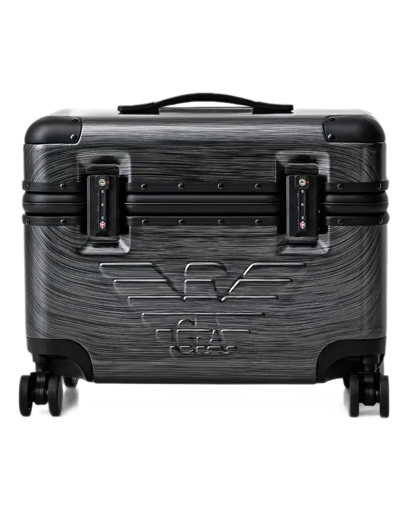 Emporio Armani Gepäckwagen mit Henkel und Rollen - Grau Grau