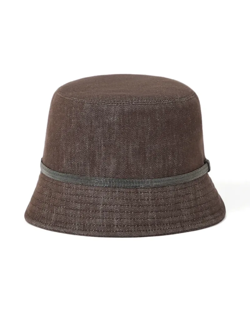 Brunello Cucinelli Fischerhut mit Monili-Detail - Braun Braun