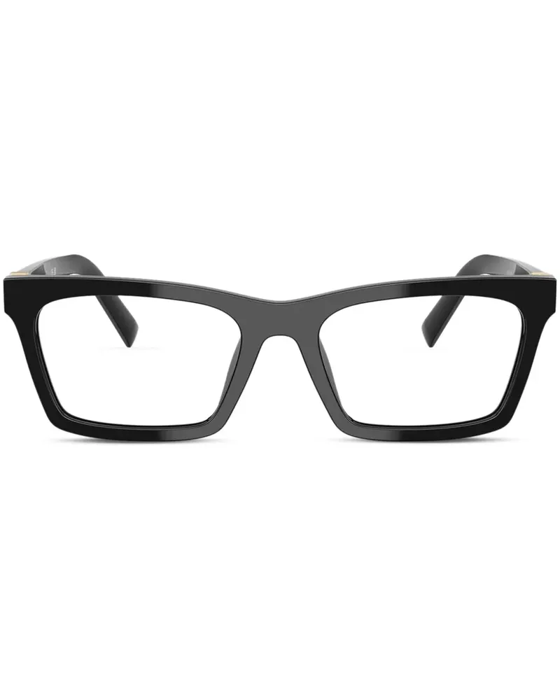 Miu Miu Brille mit eckigem Gestell - Schwarz Schwarz