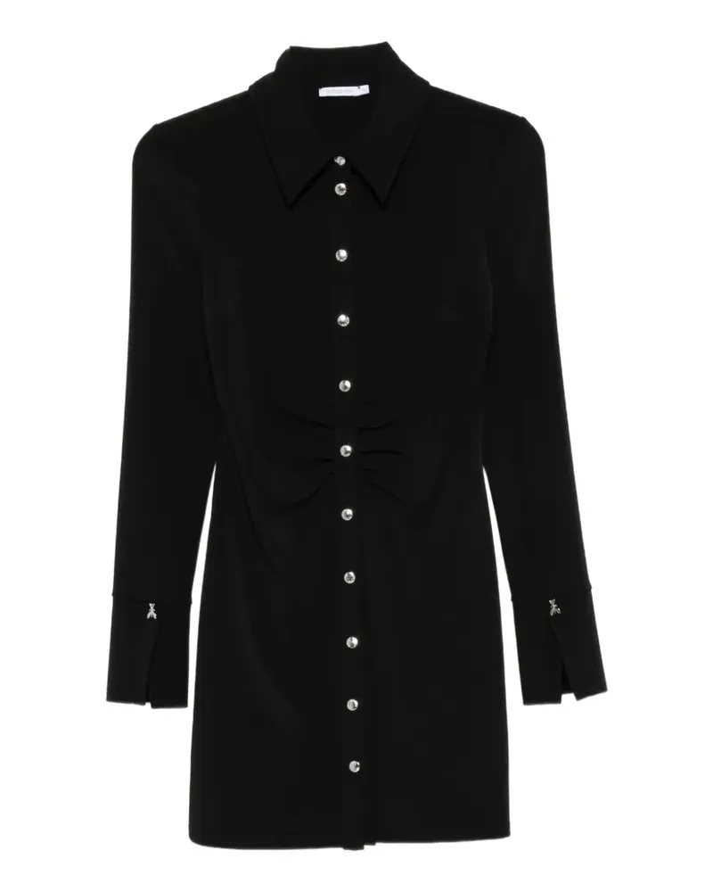 Patrizia Pepe Gerafftes Midikleid - Schwarz Schwarz