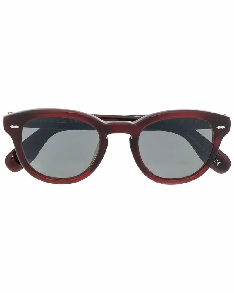 Oliver Peoples Sonnenbrille mit marmoriertem Effekt - Rot Rot