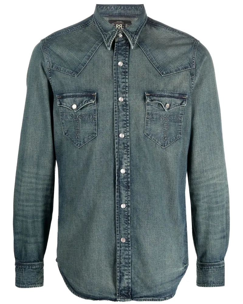 Ralph Lauren Klassisches Jeanshemd - Blau Blau