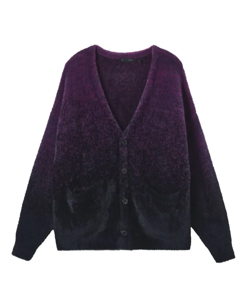 FIVE CM Ombré-Cardigan mit V-Ausschnitt - Violett Violett