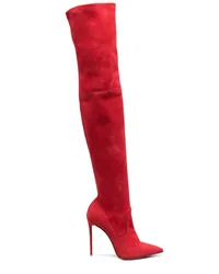 Le Silla Eva Stiefel aus Wildleder Rot