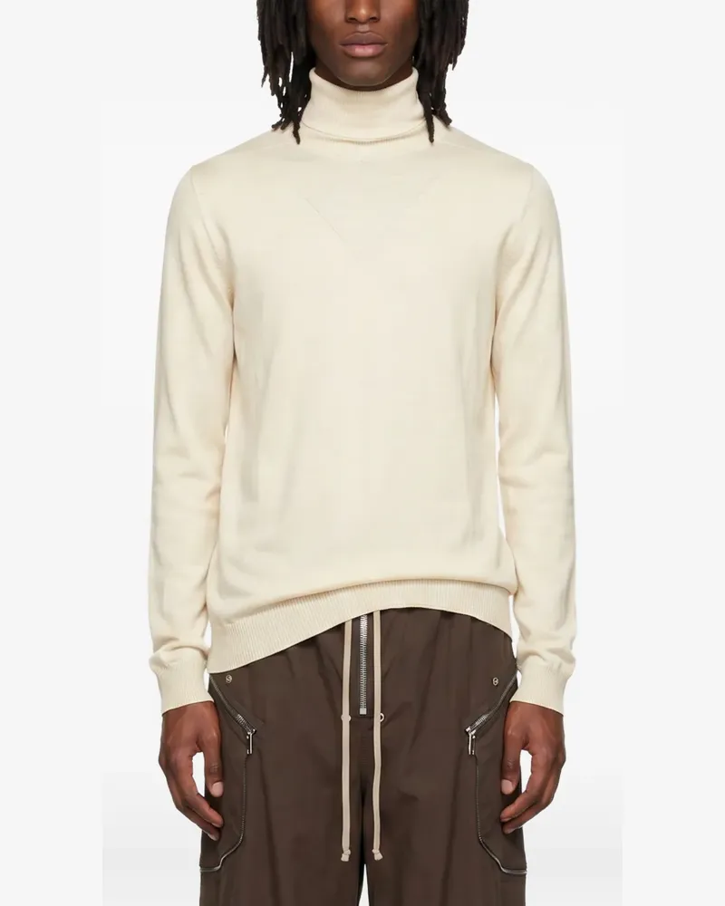 Rick Owens roll-neck long-sleeve sweater - Nude Nude