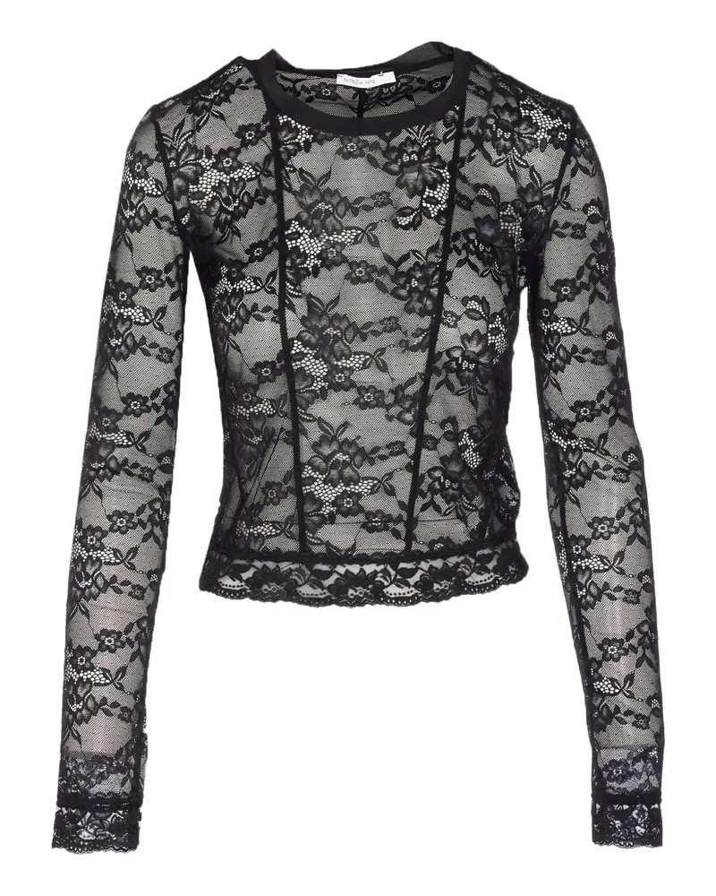 Patrizia Pepe Oberteil mit Spitze - K103 BLACK K103