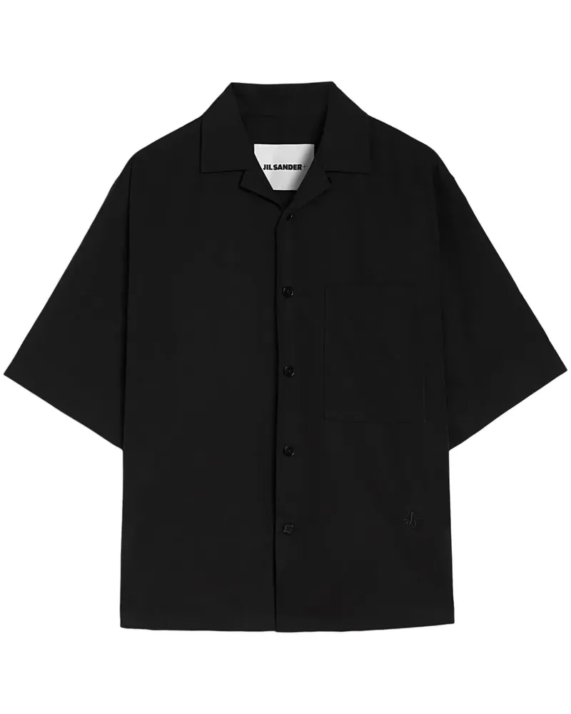 Jil Sander Hemd mit kurzen Ärmeln - Schwarz Schwarz