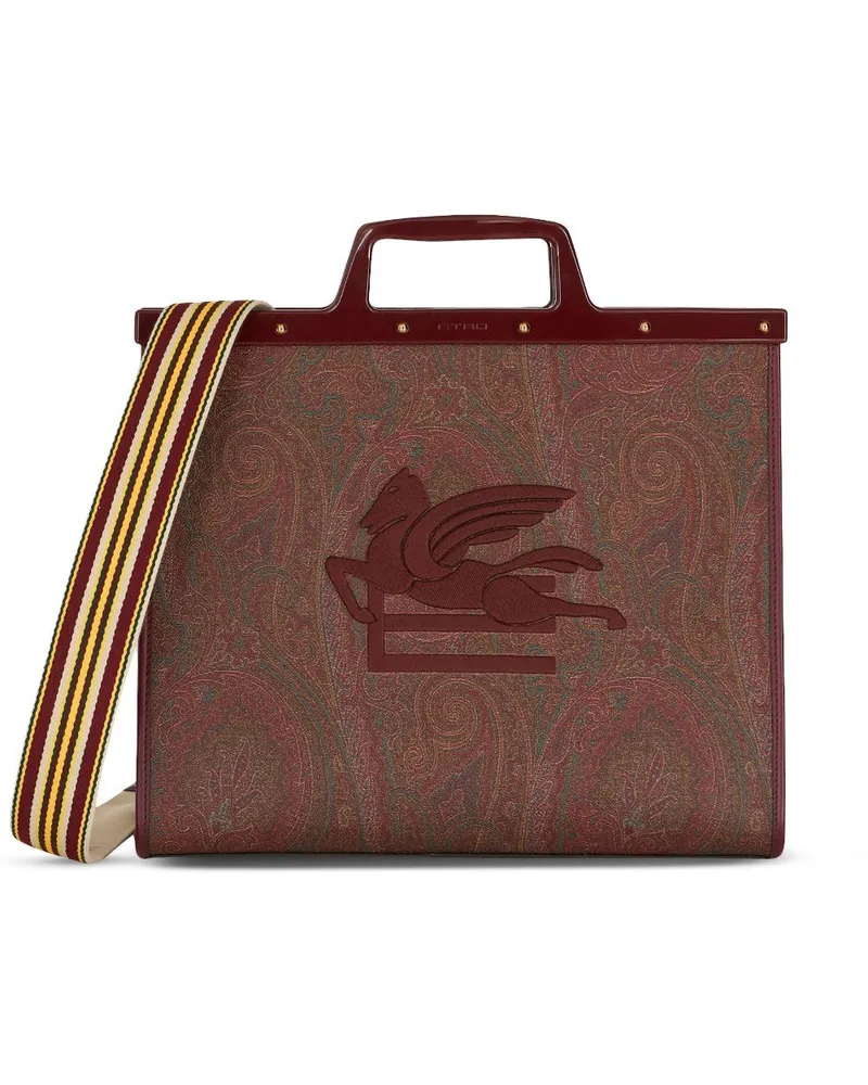 Etro Schultertasche mit Pegaso-Motiv - Rot Rot