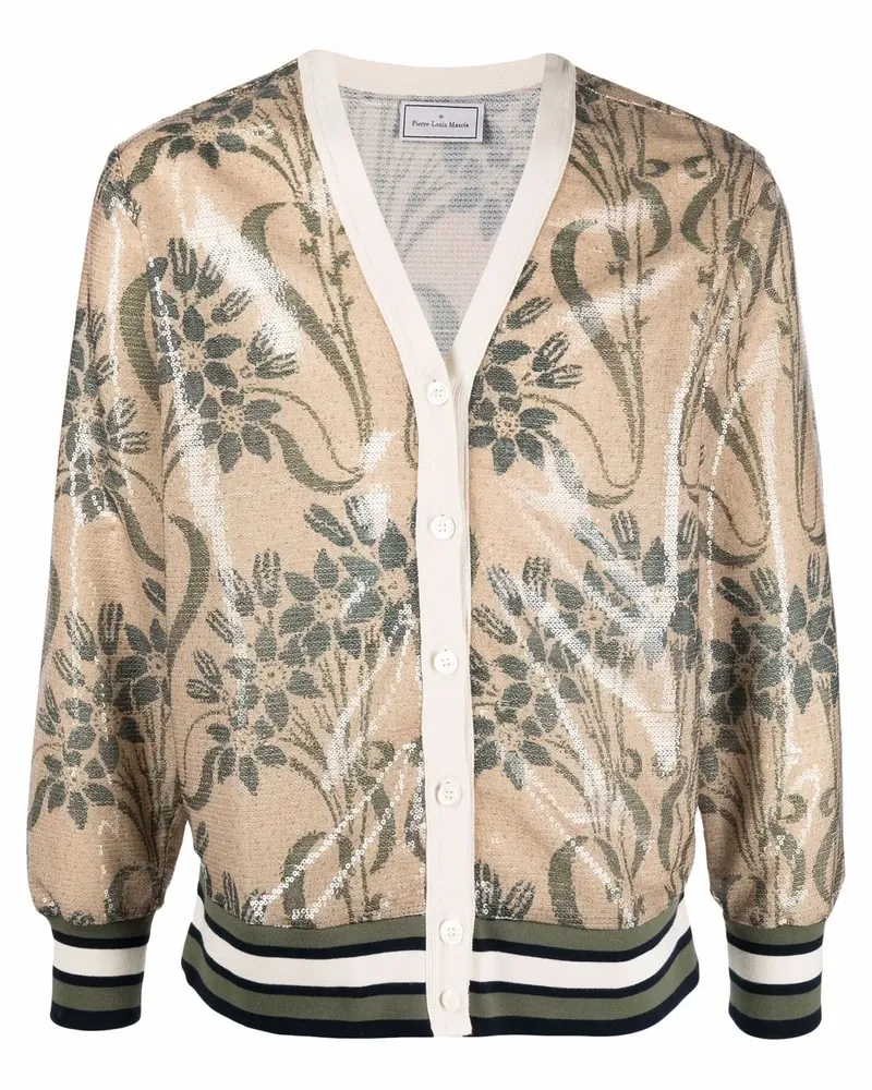 Pierre-Louis Mascia Kurt Cardigan mit Pailletten - Nude Nude