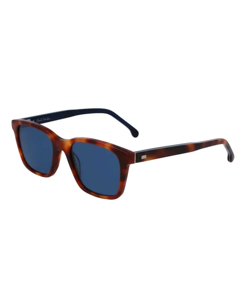 Paul Smith Eckige Sonnenbrille in Schildpattoptik - Braun Braun