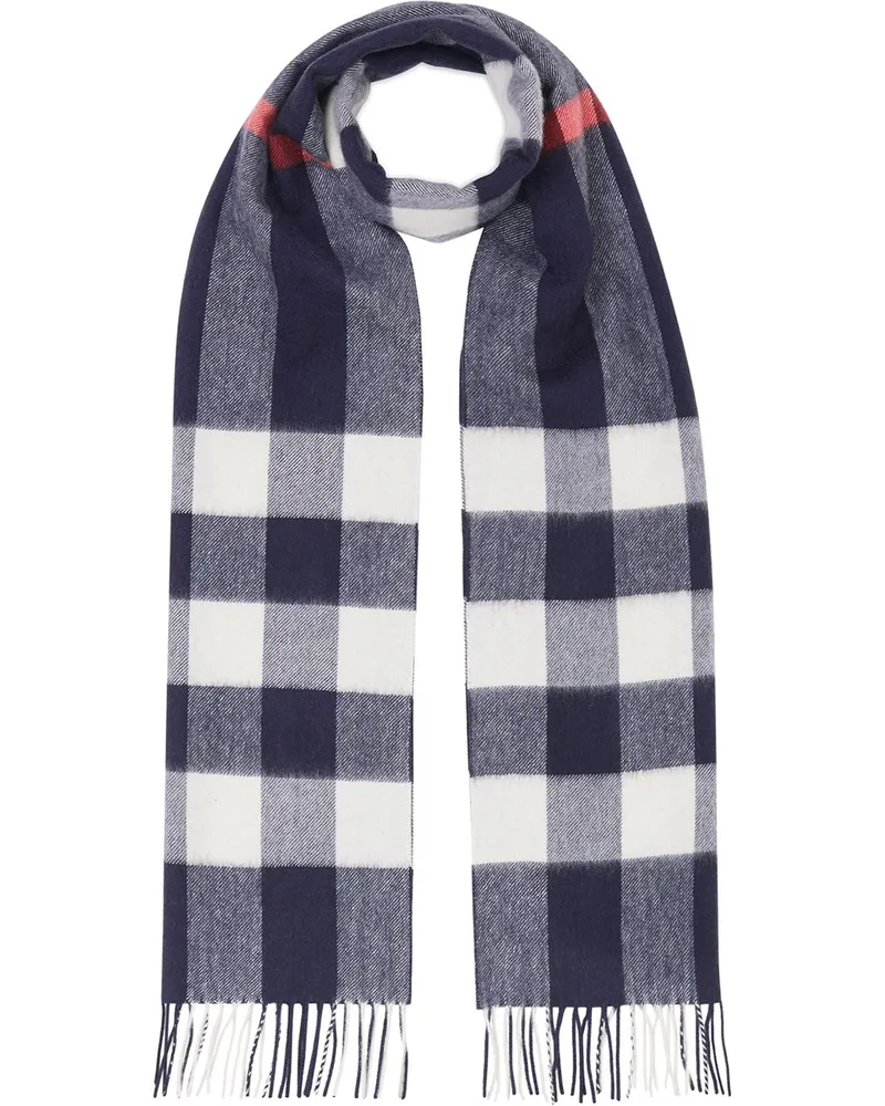 Burberry Karierter Kaschmirschal - Blau Blau