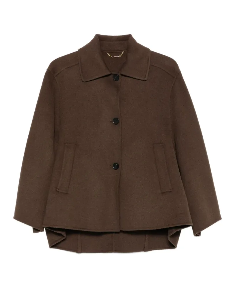 Seventy Asymmetrische Jacke mit Knöpfen - Braun Braun
