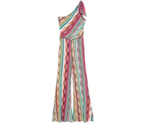 Gestreifter Jumpsuit - Rosa
