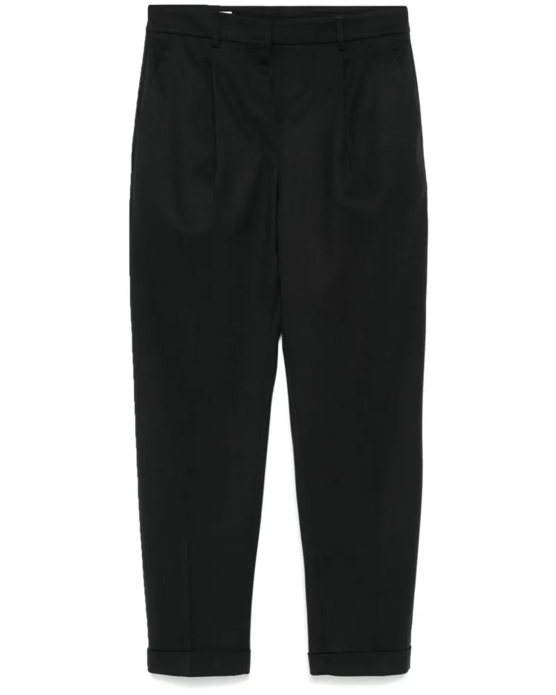 Incotex Klassische Cropped-Hose - Schwarz Schwarz