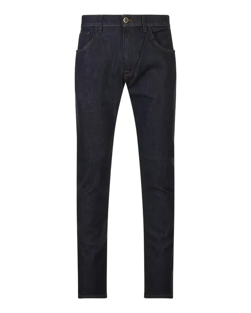 PT TORINO Straight-Leg-Jeans mit Logo-Patch - Blau Blau
