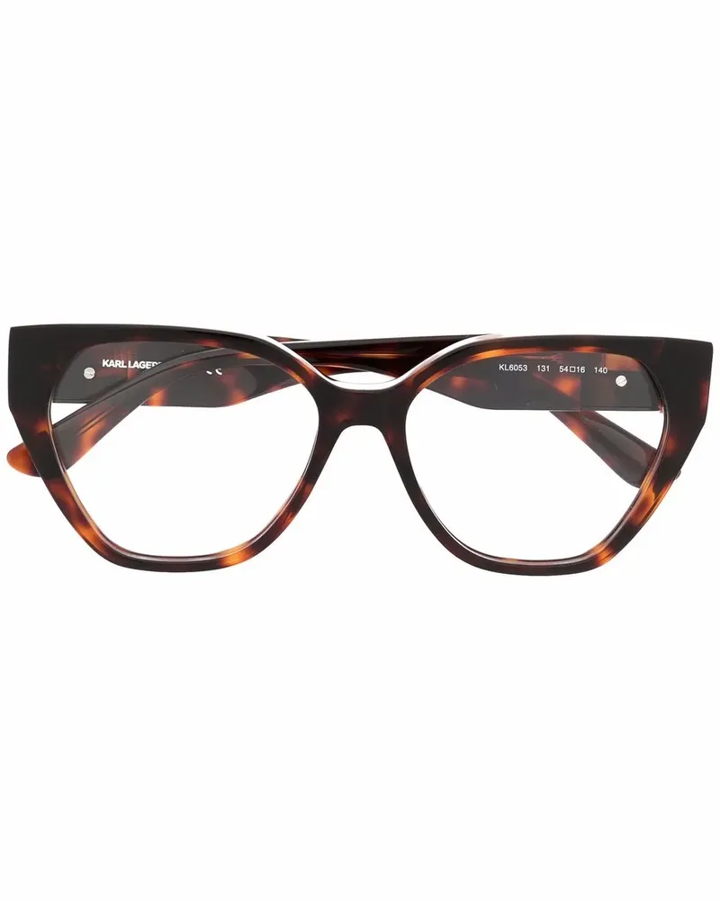 Karl Lagerfeld Cat-Eye-Brille - Braun Braun