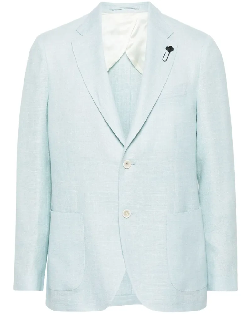 LARDINI Sakko aus Leinengemisch - Blau Blau