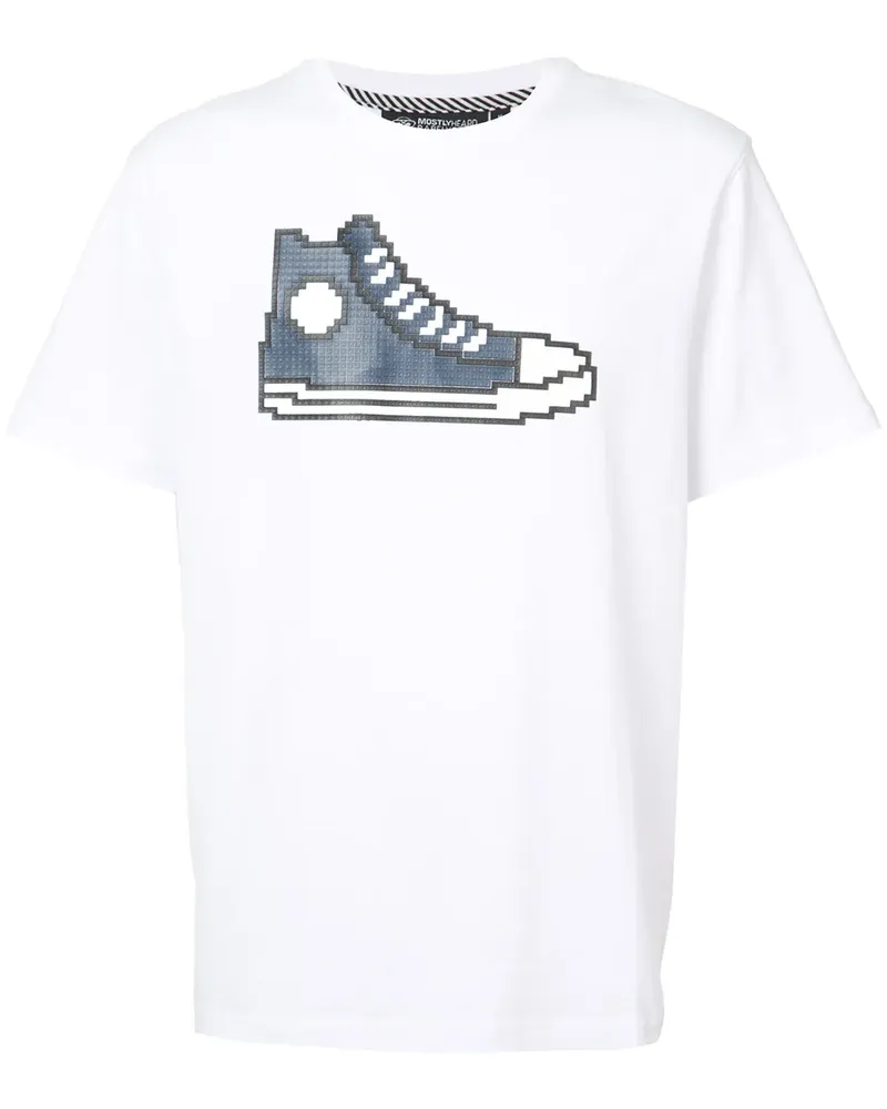 Mostly Heard Rarely Seen Navy Chucks' T-Shirt - Weiß Weiß