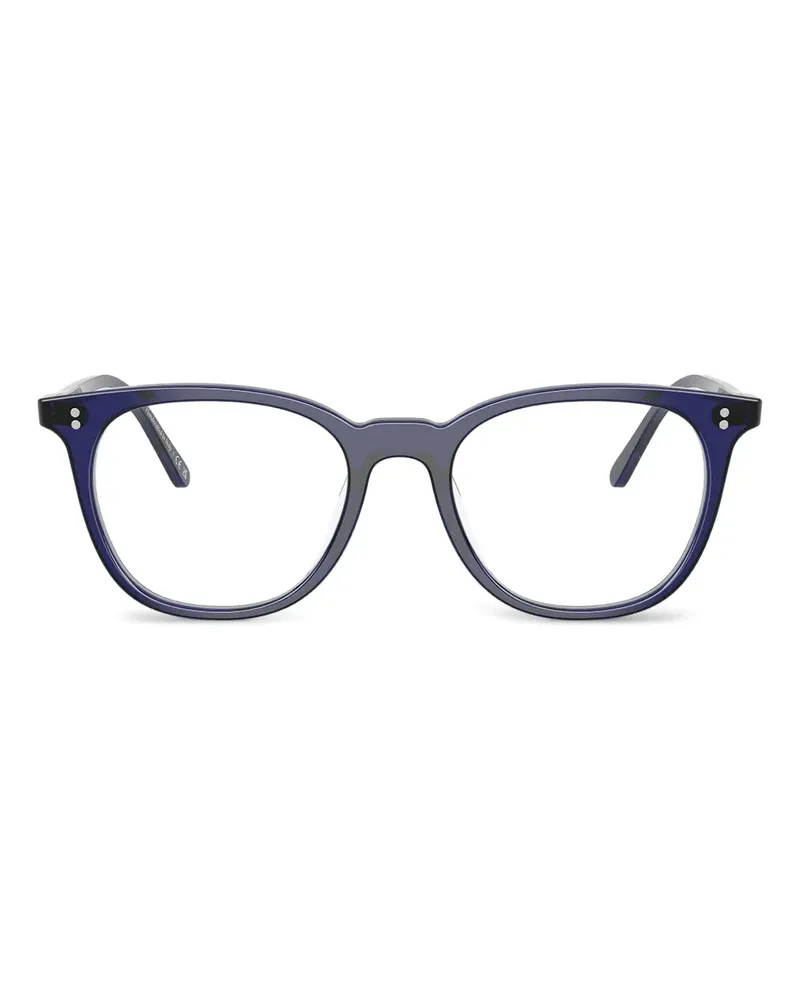 Oliver Peoples Brille mit eckigem Gestell - Blau Blau