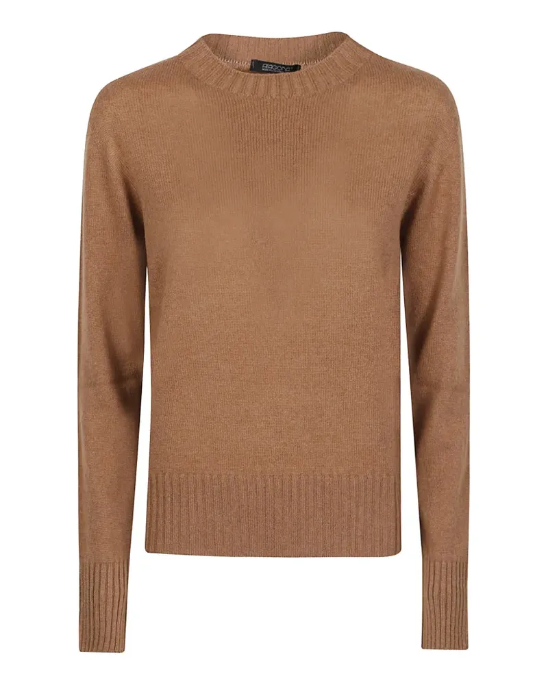 ARAGONA Fein gestrickter Kaschmirpullover - Nude Nude