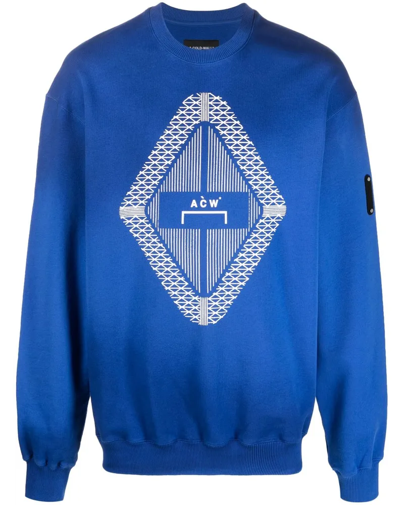 ACW* Sweatshirt mit Farbverlauf-Optik - Blau Blau