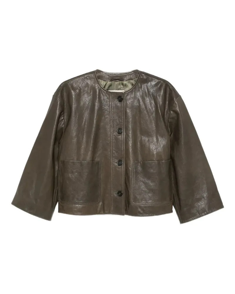 Max Mara Geknöpfte Jacke - Braun Braun