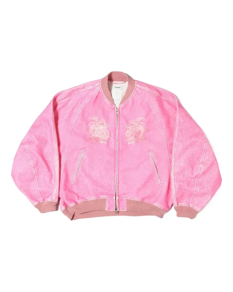 Doublet Beflockte Bomberjacke - Rosa Rosa