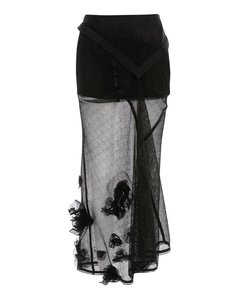 Victoria Beckham Basque Midirock - Schwarz Schwarz