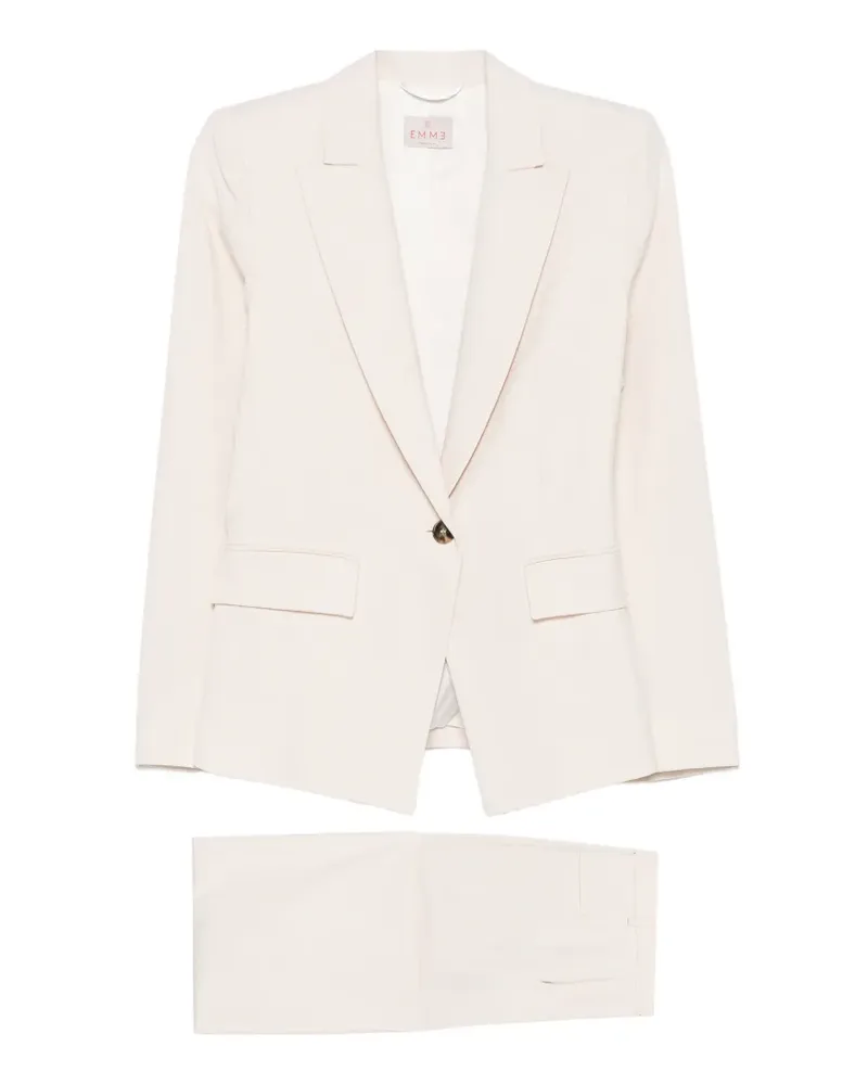 MARELLA EMMSlogan single-breasted suit - Nude Nude