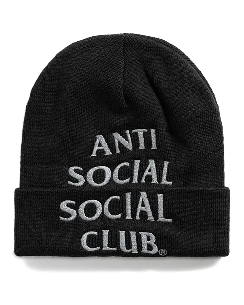 Anti Social Social Club logo-embroidered beanie - Schwarz Schwarz