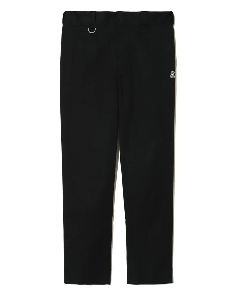 Undercover Hose mit Lammstickerei - Schwarz Schwarz