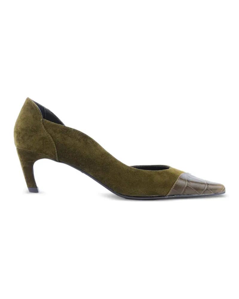 Lola Cruz Elle Pumps mit spitzer Kappe - Grün Grün