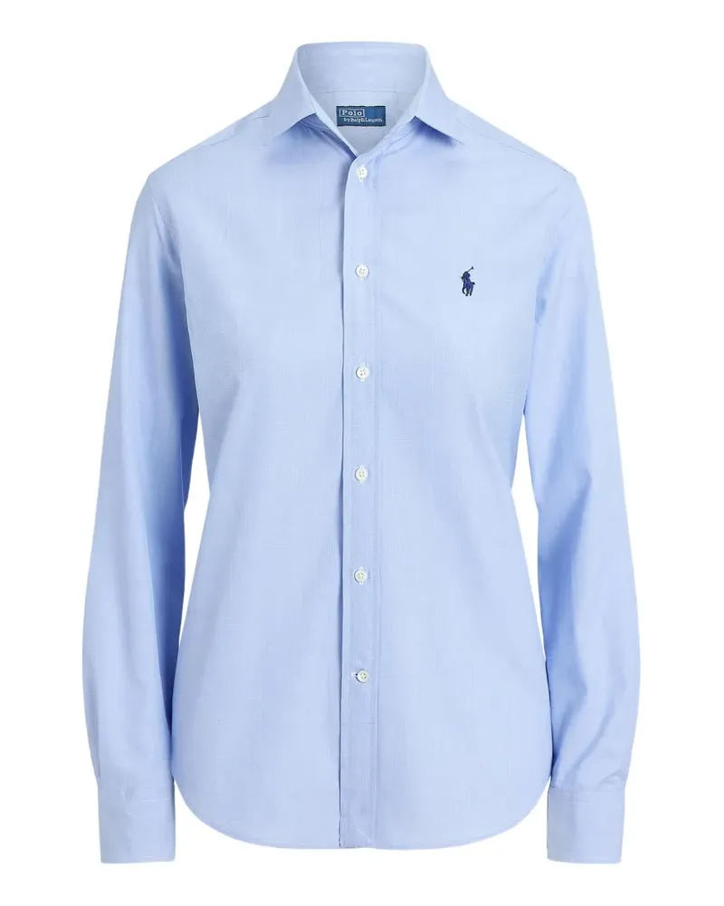 Ralph Lauren Schmales Popeline-Hemd - Blau Blau