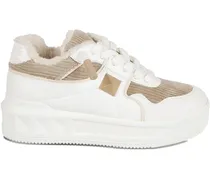 Sneakers mit Rockstud-Nieten - Weiß