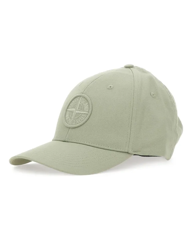 Stone Island Baseballkappe mit Kompass-Logo - Grün Grün