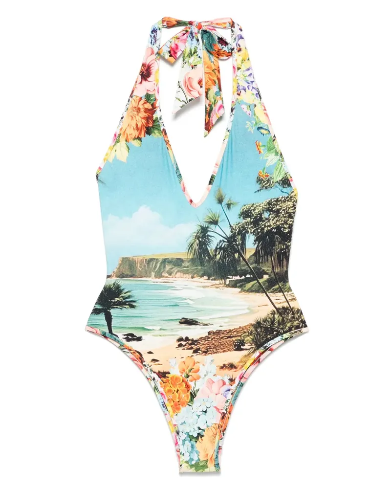 Camilla Bathing Bombshell Badeanzug - Blau Blau
