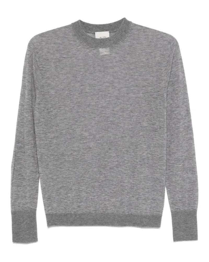 ALYSI crew-neck long-sleeve sweatshirt - Grau Grau