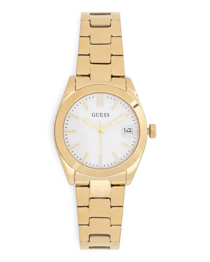 Guess Analoge Armbanduhr aus recyceltem Stahl 32 mm - Weiß Weiß