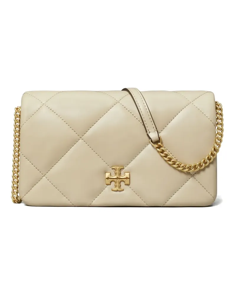 Tory Burch Kira diamond-quilted cross body bag - Nude Nude