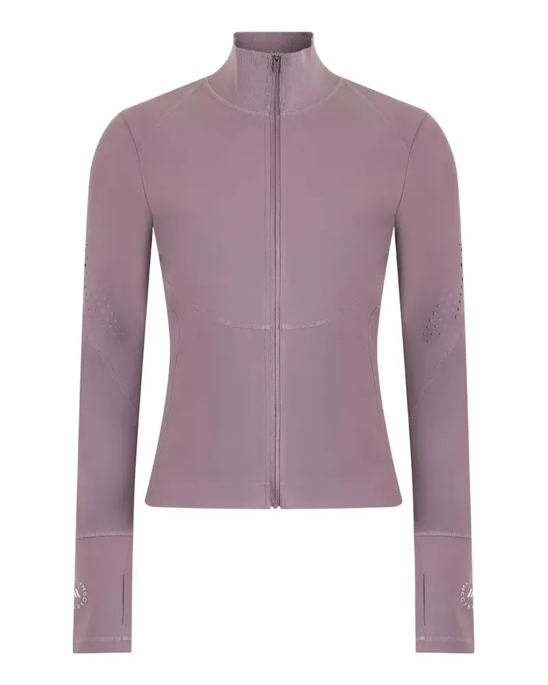 adidas perforated zip-up jacket - Violett Violett