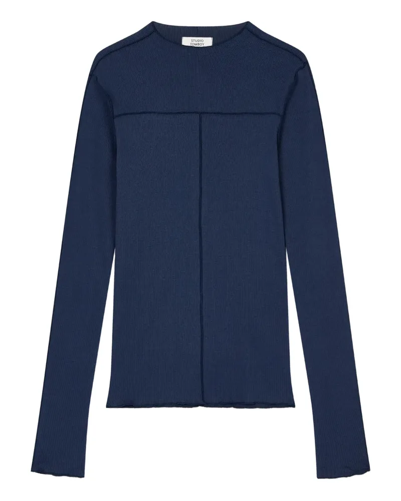 STUDIO TOMBOY T-Shirt aus Cord - Blau Blau