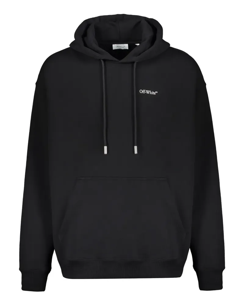 OFF-WHITE Arrow motif drawstring hoodie - Schwarz Schwarz