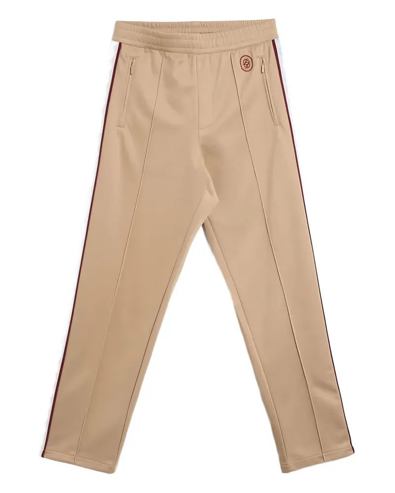 Drôle de Monsieur side-stripe track trousers - Nude Nude