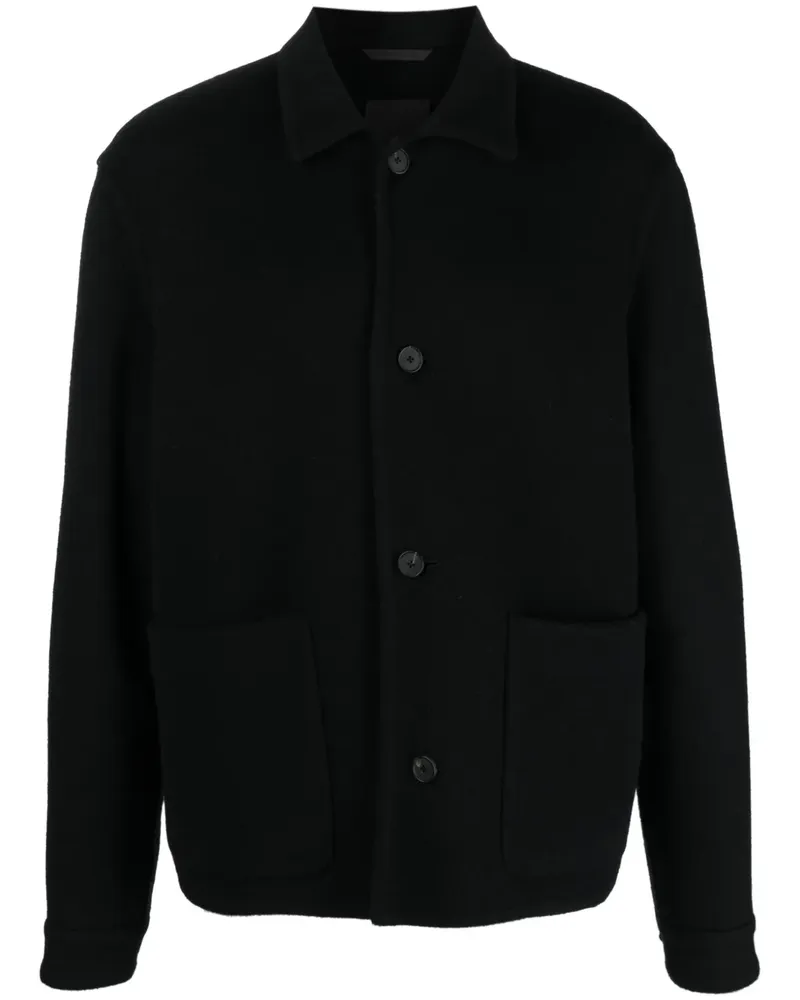 Givenchy Hemdjacke aus Wollgemisch - Schwarz Schwarz