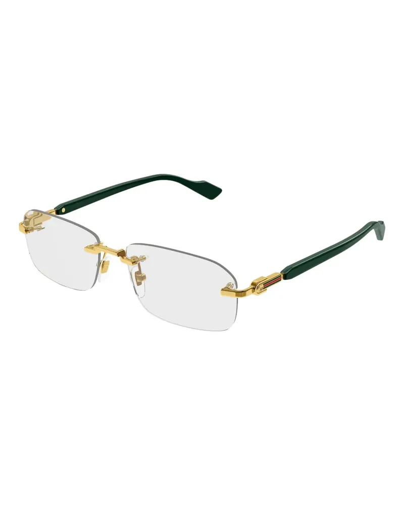 Gucci Brille mit Logo - Gold Gold