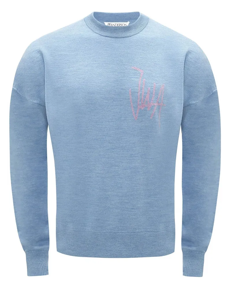 J.W.Anderson Sweatshirt mit Rundhalsausschnitt Blau
