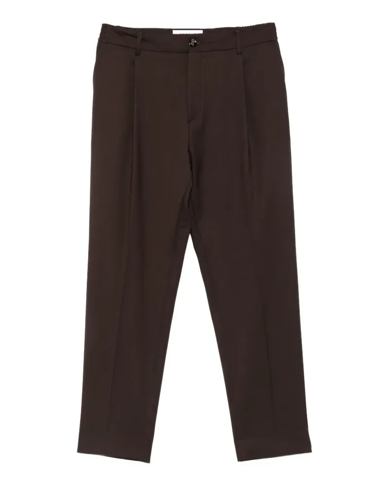 Be Able Plissierte Hose mit Stretchbund - Braun Braun