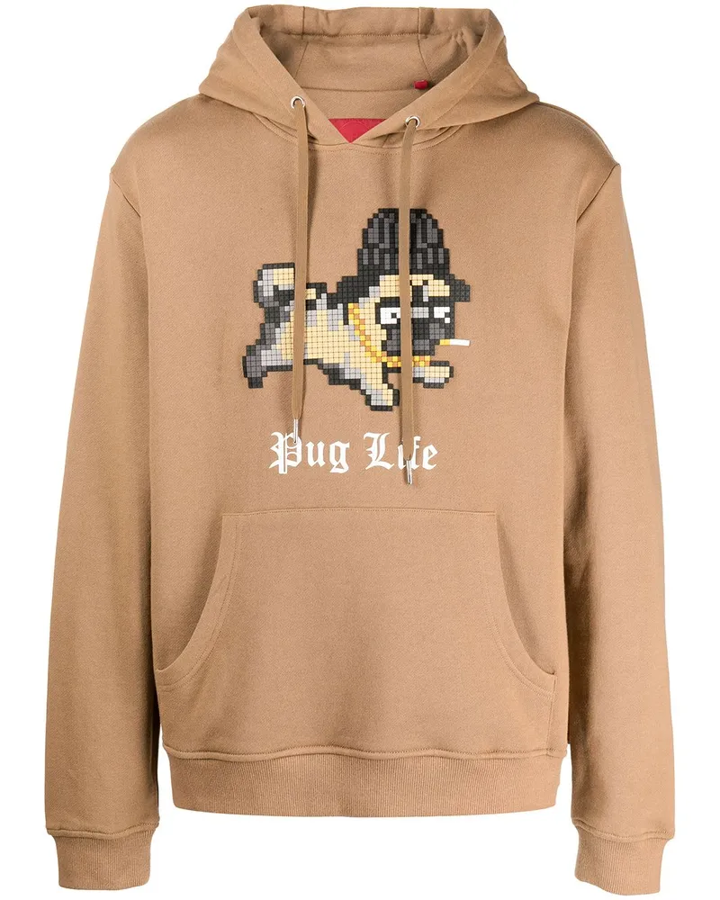 Mostly Heard Rarely Seen Pug Life Hoodie - Braun Braun