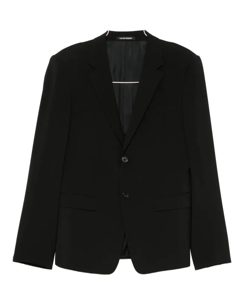 Emporio Armani notched-lapel two-button suit - Schwarz Schwarz